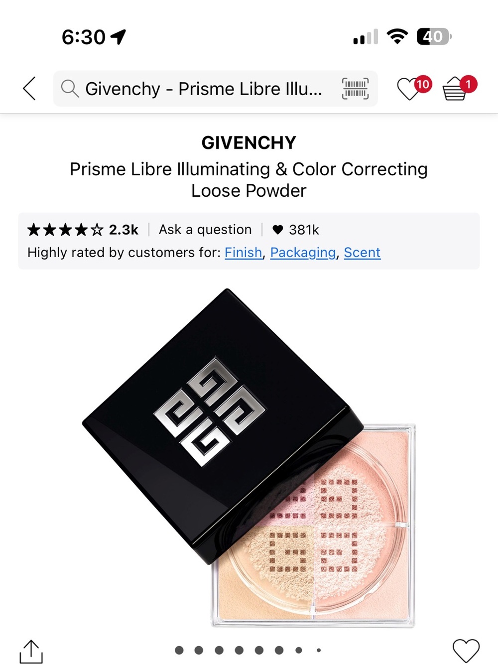 Givenchy Prisme Libre Illuminating & Color Correcting Loose Powder — Shade 3